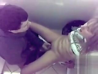 Russian girl copulated with an Arab guy in the public toilet russian girl copulated 1:48