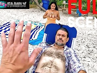 Woah My HOT AF Stacked Stepsis Just Fucked Me At The Beach, LOAD BLOWN - Serena Santos - MyPervyFamily blowjob brunette cumshot 15:16